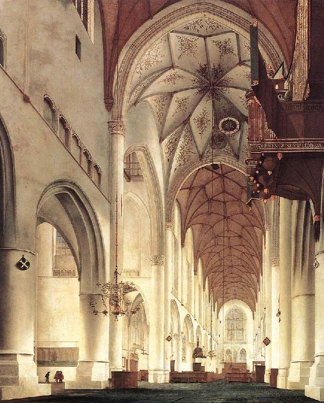 Pieter Jansz Saenredam Interior of the Church of St Bavo in Haarlem Norge oil painting art